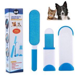 NEW Reusable Pet Fur Remover w/ Self Cleaning Base